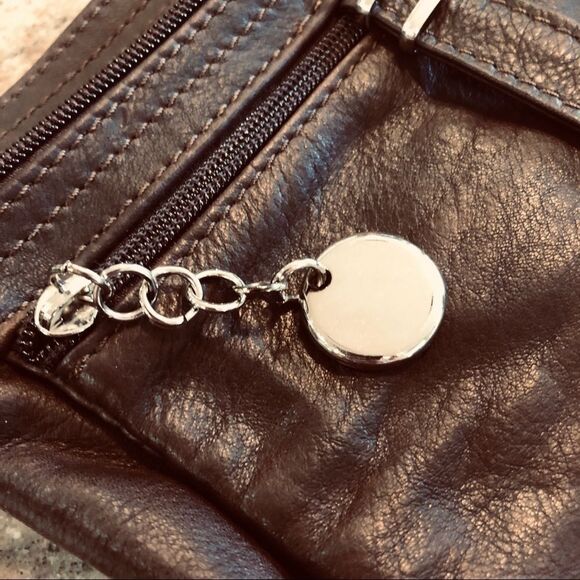 BORSE IN PELLE Brwn Leather Crossbody/Shoulder Bag - Picture 11 of 12